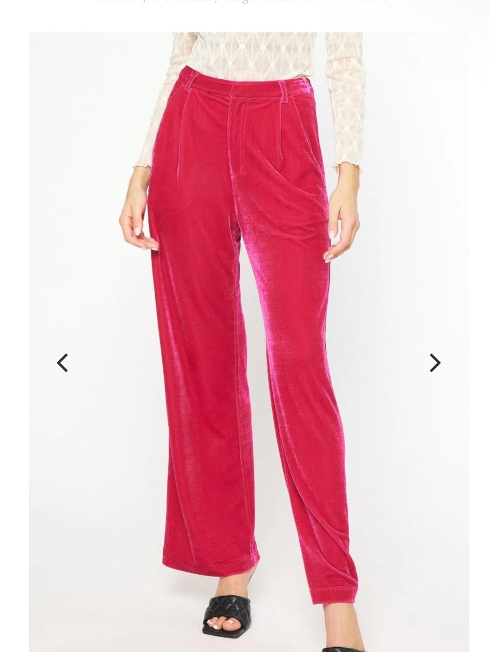 NWT Entro High Waist Hot Pink Pants Size Medium